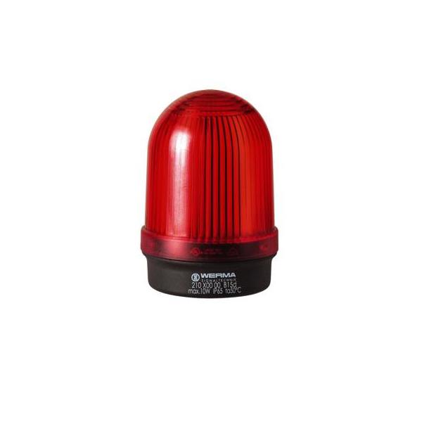 210.100.00 Werma  Permanent Beacon 210.100.00 RED for bulb B15d 12-240VAC/DC